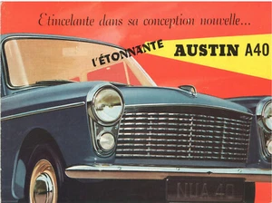 Catalogue prospekt brochure Austin A40 Pininfarina 1960 BE Fr - Imagen 1 de 3
