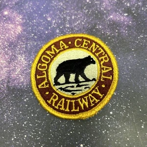 Vintage Algoma Central Railway Ontario Bear Logo 3" Embroidered Patch - Picture 1 of 2