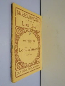 LE CONFESSIONI Parte prima Biblioteca Universale Sant’Agostino Paolo Gagliardi - Picture 1 of 1