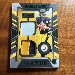 Playbook George Pickens 2022 2/25 parche doble Nexus Rookie RC Steelers #NJ-19 - Imagen 1 de 3