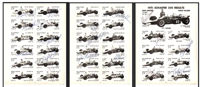 1970's USAC IndyCar original hand signed autographs - Image 1 of 4
