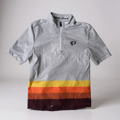 Camiseta deportiva de ciclismo Pearl Izumi Youth Quest talla XS (10-14 niños) gris 1/4 cremallera Foto 1 de 4