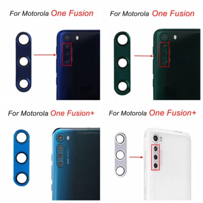 Nova Capa de Lente de Vidro para Câmera Traseira Para Motorola One Fusion One Fusion+ Plus - Imagem 1 de 3