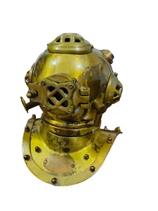 8'' Antique Finish Maritime U.S Navy Mark V Diving Divers Helmet Real - Picture 1 of 10