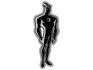 #1029 Alien X Ben 10 #1 Alien Hero Sticker Waterproof Vinyl Decal Die-Cut Car - Picture 1 of 1