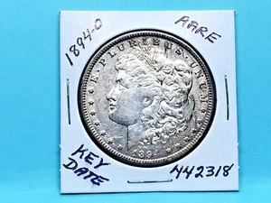 1894-O MORGAN SILVER DOLLAR NICE RIM TONE RARE KEY DATE #442318-100Y - Picture 1 of 4