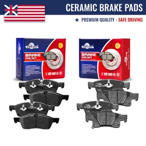 Front and Rear Ceramic Disc Brake Pads Set for Dodge Durango Jeep Grand Cherokee - Picture 1 of 6