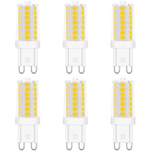 Dimmable G9 LED Light Bulbs 120V 35W T4 Halogen Warm White 6-pack - Picture 1 of 8