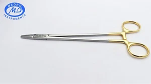 TC MAYO-HEGAR NEEDLE HOLDER, 8", STRAIGHT, PREMIUM, SERRATED JAWS - Picture 1 of 12