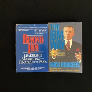 "Beyond IBM" Lou Mobley 1989 & The IBM Way Buck Rodgers 1986 Hardback Book Lot - Bild 1 von 16