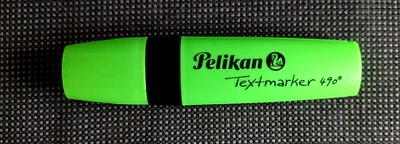 Pelikan 490 Textmarker Leuchtfarben Marker (Farbe = neon grün) NEU !!! - Bild 1 von 2