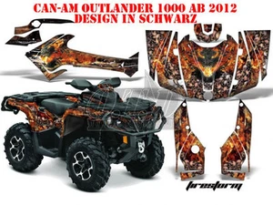 KIT DE DECORACIÓN DE CARRERAS AMR ATV CAN-AM OUTLANDER STD & XMR/MAX KIT GRÁFICO FIRESTORM B - Imagen 1 de 12