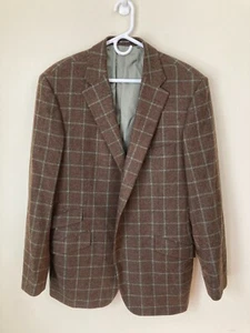 EUC Paul Stuart Sport Coat Brown Green 44L - Picture 1 of 13