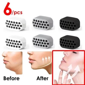 6PCSJaw Exerciseur Mâchoire Ball Visage Cou Fitness Exercice Entraîneur Tonification Bouche - Photo 1/5
