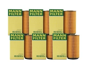 Mann Set of 6 Engine Oil Filters for Audi A8 Quattro Bentley Volkswagen Phaeton - Picture 1 of 1