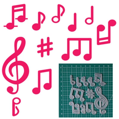 Stanzschablone Musik Note Stencil Cutting Dies DIY Scrapbooking Schablonen Karte - Bild 1 von 3