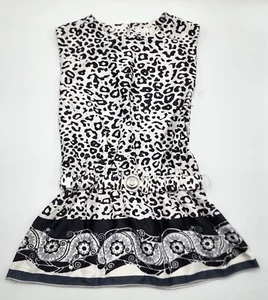Microbe Girl’s Silky Leopard Tunic Dress Size 4A NWOT - Picture 1 of 6