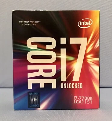 NEW Intel BX80677I77700K Core i7-7700K 4.5 GHz 4 Cores Desktop Processor box - Image 1 of 3