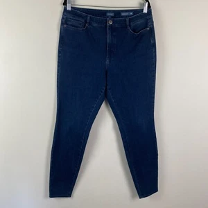 J Jill Premium Flex High Rise Leggings Jegging Jeans Size 14T 14 Tall Dark Wash - Picture 1 of 10