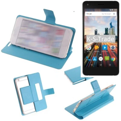 Pour Archos 50f Helium Lite Housse coque couvercle poche étui livre wallet flip - Photo 1/4