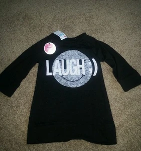 Girl's Justice winky face laugh cable knit top Sz 5 NWT - Picture 1 of 1