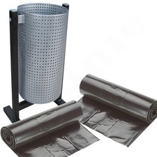 Abfallbeutel.Muelltonnen.Schwarz.Muellsaecke. 120 l.Sehr stark.80µ.Abfallsäcke.#