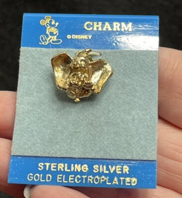 Винтажная золотая подвеска Disney DUMBO - Изображение 1 из 4