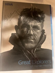 Ed Hillary Great Explorers of Human History Rare Signed Hardcover BBVA Book - Bild 1 von 8