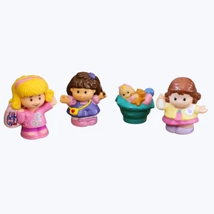Fisher Price Little People Familie mit Mama Baby Ashley blondes Mädchen Emma & Schwester - Bild 1 von 10