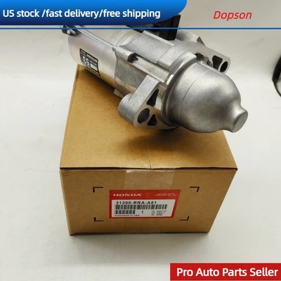 31200-RRA-A51 Starter Motor Fits Honda Civic 2006-2011 Element 2007-2008 MT  OEM - Image 1 of 4