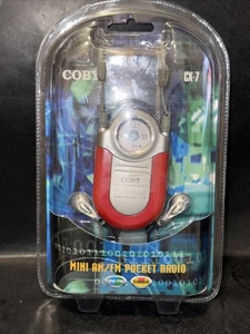Coby Mini AM/FM DBBS CX-7 Pocket Radio With Earphones & Neck Strap Red New - Picture 1 of 3