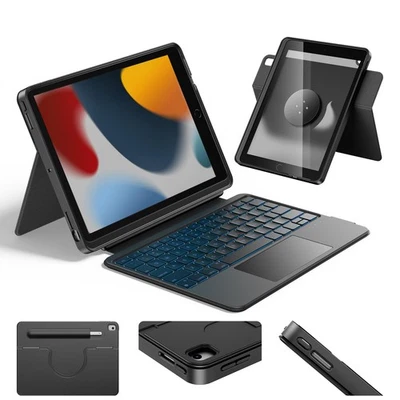 iPad 9th Generation Case with Keyboard(8th/7th gen),iPad Air 3 & Pro 10.5" 36... - Image 1 of 4