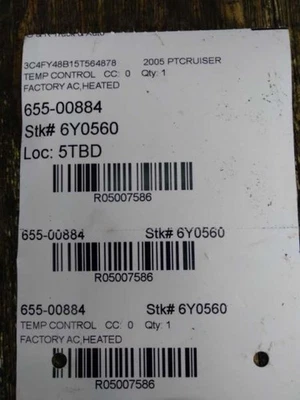 PT CRUISER 2001-2005 AIRE ACONDICIONADO CONTROL DE TEMPERATURA  Foto 1 de 4