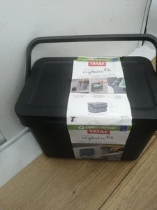 Biomülleimer Küche mit Halterung, 6L Fassungsvermögen, Polypropylen, aus 100% r - Bild 1 von 3