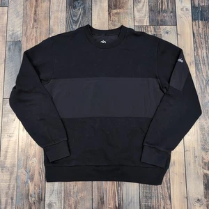 Alo Yoga Traverse Mixed Media Crewneck Sweatshirt Men’s Size Large VGUC - Picture 1 of 5