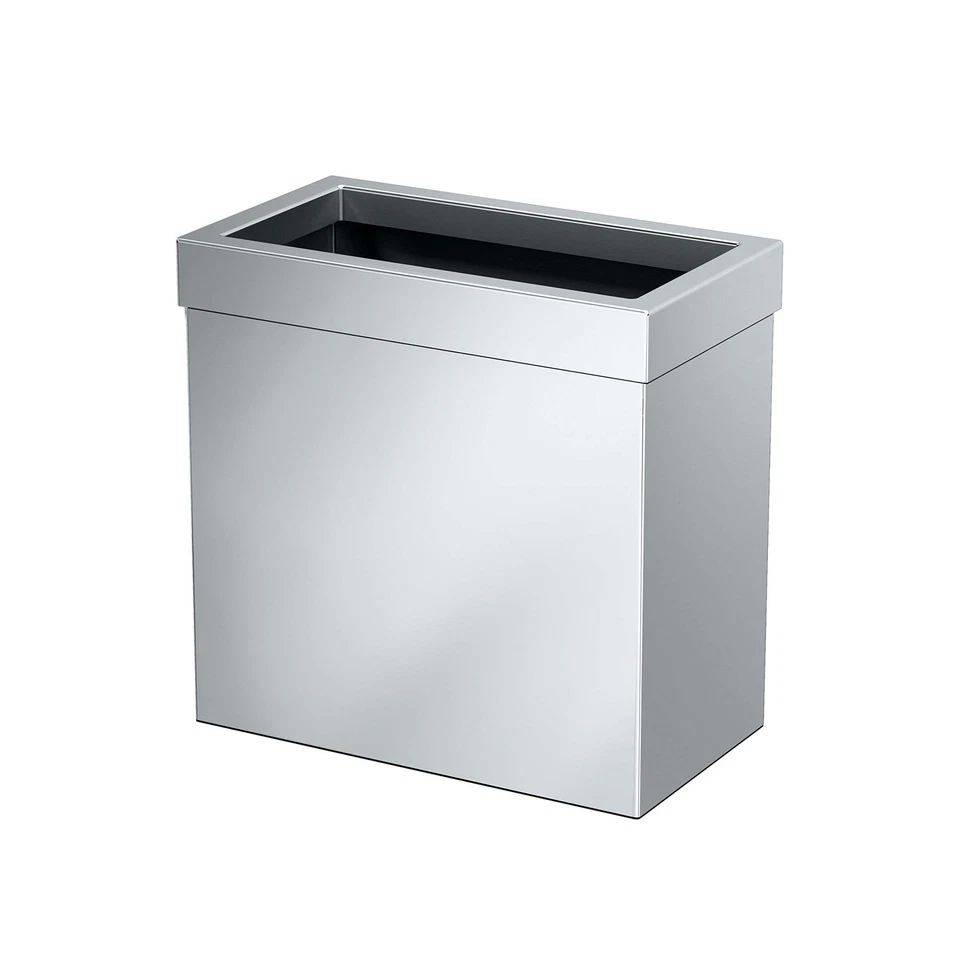 Gatco 1916 Modern Rectangle Waste Basket Chrome