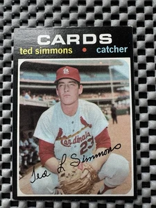 1971 TOPPS #117 TED SIMMONS ROOKIE RC ST. LOUIS CARDINALS HOF - Picture 1 of 2