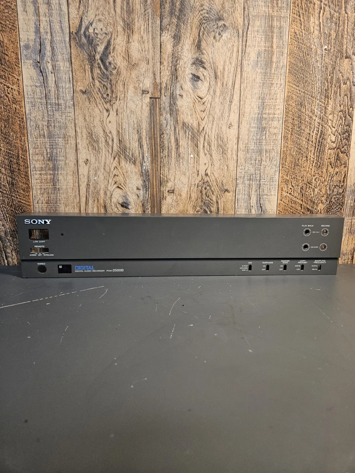 *Parting Out* Sony PCM-2500B Digital Audio Recorder DAT | Face Plate - Image 1 of 4