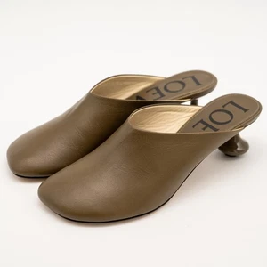 size 38eu 8 us Loewe Toy Mule 45 Hay green olive - Picture 1 of 16