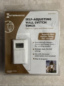 Intermatic Self Adjusting Wall Switch Timer (ST01C) 15 Amps White NOS NEW - Picture 1 of 2