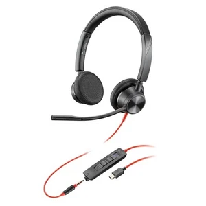 Poly Blackwire 3325 Wired Headset – Flexible Microphone Boom – Hi-fi Stereo - PC - Bild 1 von 5