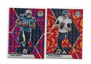Eddie George Tannehill 2020 Mosaic Blue Orange Prizm 2 Card Lot #196 #194 - Picture 1 of 2