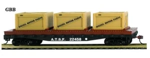 Escala HO 40' A.T.S.F. COCHE PLANO con 3 CAJAS MANTUA - Modelo Power Nuevo 727001 - Imagen 1 de 1