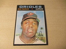 1971 TOPPS DON BUFORD #29 BALTIMORE ORIOLES HIGH GRADE NO CREASES