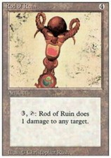 X4 Rod of Ruin Revised Edition Moderate Play MTG Magic DNA GAMES