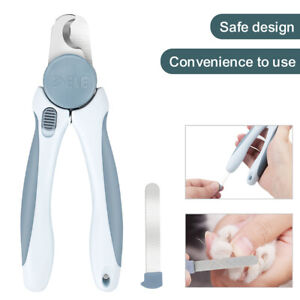 Professional Pet Nail Clippers Safety Stop Guard Dog Cat Trimmer with Nail File