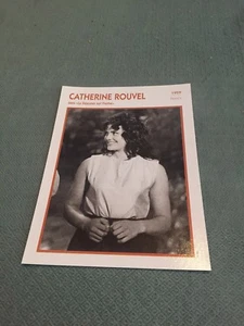 Catherine Rouvel - Fiche Cinéma Encyclopédie - Portraits de stars - acteur - F1 - Photo 1/1
