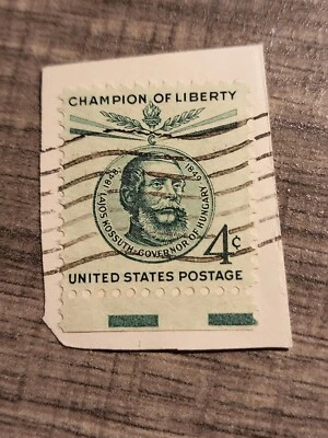 Lajos Kossuth GOVERNOR of Hungary Champion of Liberty 4c US Stamp Used - #5962 - Image 1 of 2