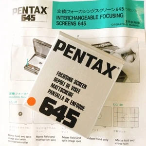 Pentax 645 Focusing Screen UE-20 Matte Field only Type + English manuals in Box - Picture 1 of 10