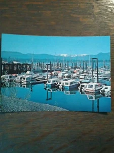 comox canada MARINA VINTAGE PHOTO POST CARD VANCOUVER B.C. - Picture 1 of 8